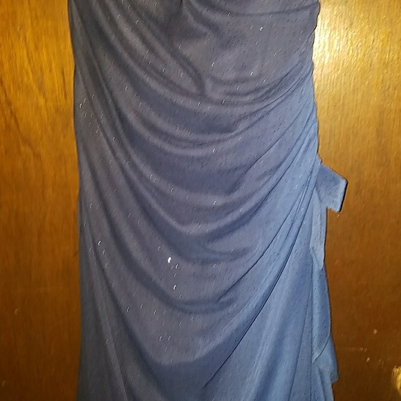 Sparkly Ombre Navy Formal Dress - Picture 3 of 5
